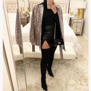 Snake print trench coat!!!